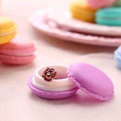 6pcs Macaroon Jewelry Boxes Mini Colorful Candy Box Organizer Case