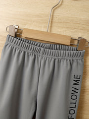 Boy's STAY AWESOME 2pcs Hoodie & Sweatpants Set Fall