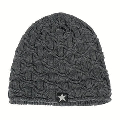 Winter Beanies Velvet Knitted Warm Hat Ear Protection Hat