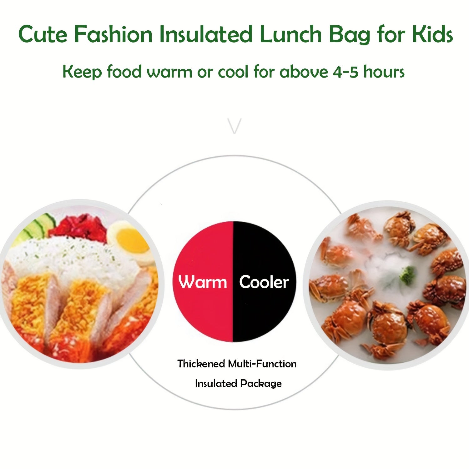 IKEAIDUO Unicorn Lunch Bag for Girls Insulated Leakproof Cooler Tote Bag
