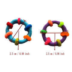 Colorful Elastic Hair Ties For Girls Soft Knotted Rubber Hair Ropes