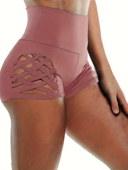 High Waist Criss Cross Yoga Shorts for Women