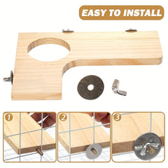 5pcs Hamster Wooden Platforms Set L Shaped Small Pet Cage Accessories