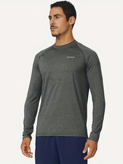 BALEAF Men's Quick Drying Long Sleeve Running Shirt