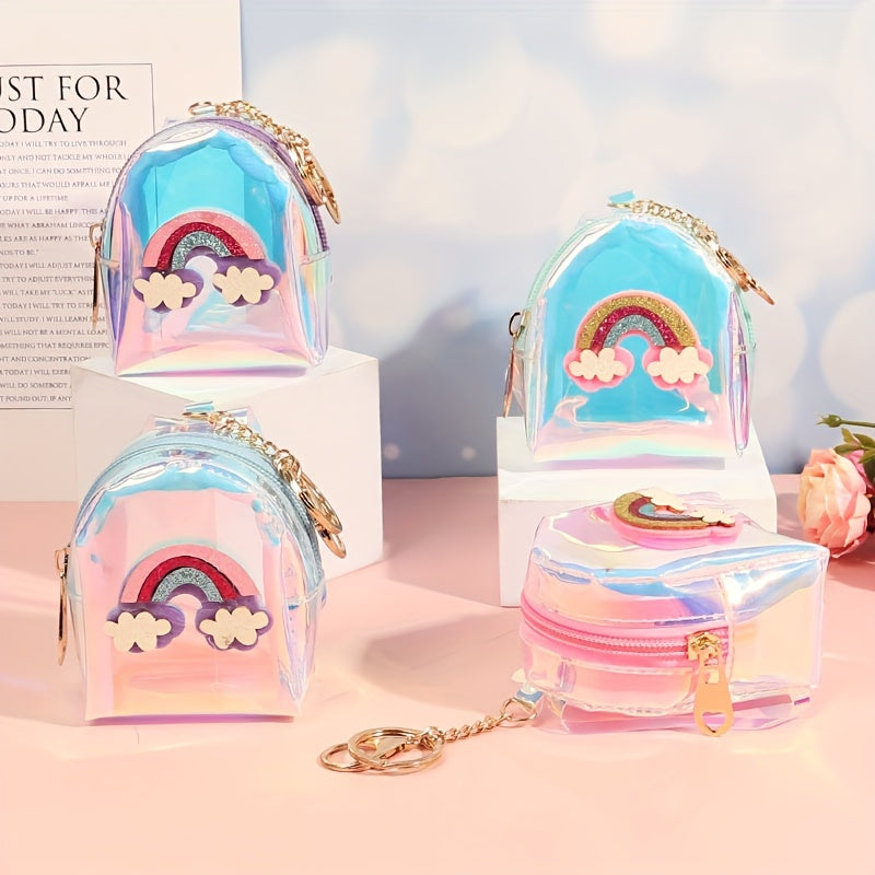 Waterproof Rainbow Laser Coin Purse for Girls