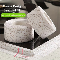 2pcs Bathroom Waterproof Mildew-proof Stickers 3.2m Long