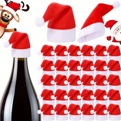 50 Mini Santa Hats Lollipop Christmas Crafts Mini Santa Claus Hat