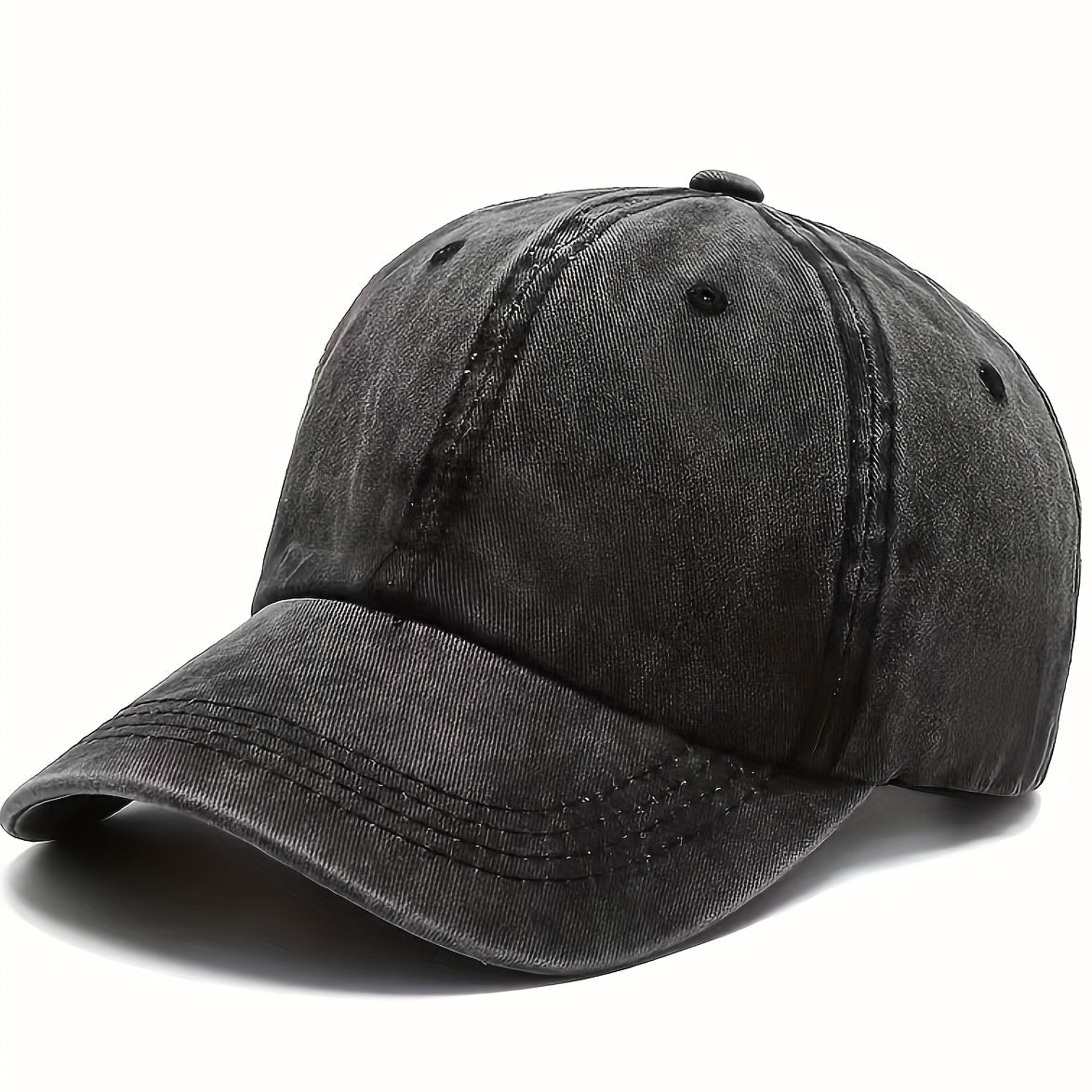 Washed Cotton Printed Letter Baseball Cap Soft Sun Hat for Men and Women