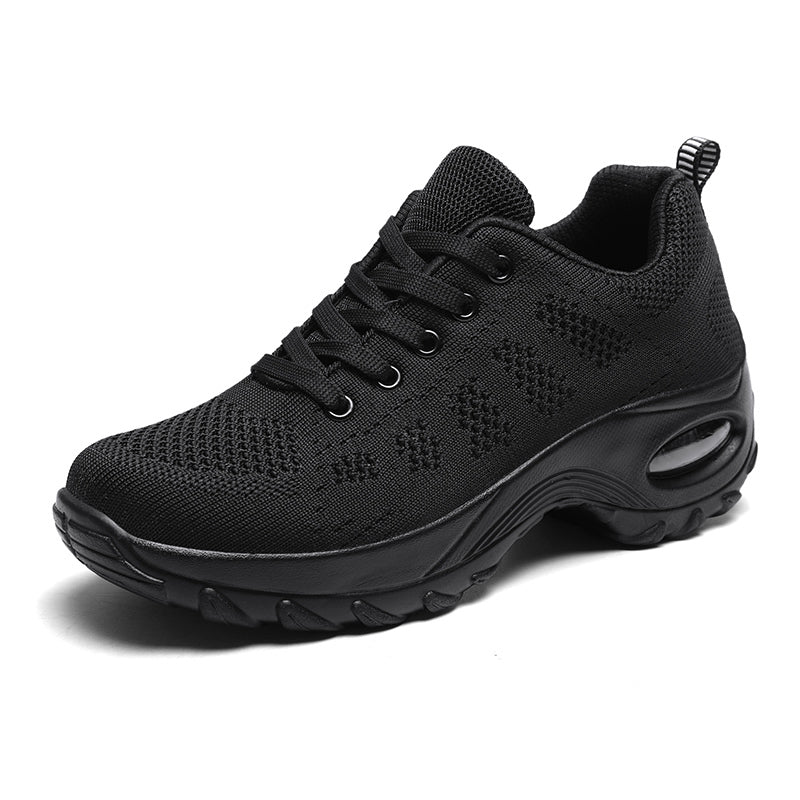 Women's Casual Dance Shoes Air Cushion Weaving Sneakers Arch Support