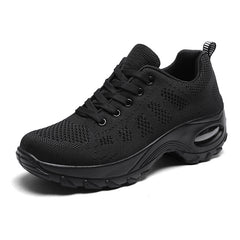 Women's Casual Dance Shoes Air Cushion Weaving Sneakers Arch Support