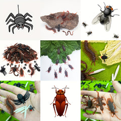 10pcs Adult Novelty Toys Simulation Insects Cockroaches Geckos etc