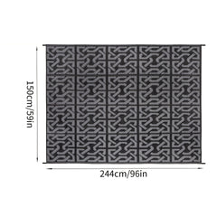 Outdoor Straw Rug Reversible Waterproof Patio Mats Porch Campers
