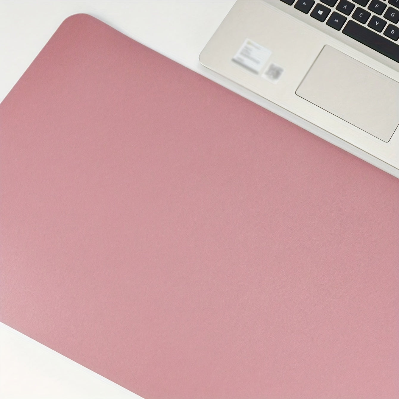 Purple Powder PU Leather Waterproof Mouse Pad for Offices, Schools, Homes