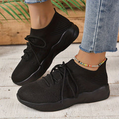 Breathable Mesh Sneakers Flat Sports Fitness Running Shoes Women's Casual Shoes