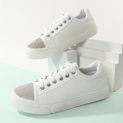 Sparkly Skate Shoes Rhinestone Glitter Sneakers