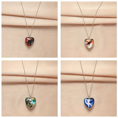 4pcs Heart Necklaces Set for Banquet, Thanksgiving, Christmas, Birthday