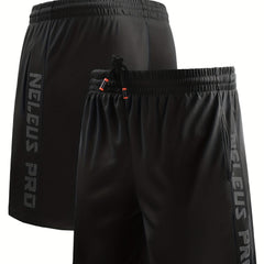 Men's Side Letter Pattern Rapid Dry Shorts