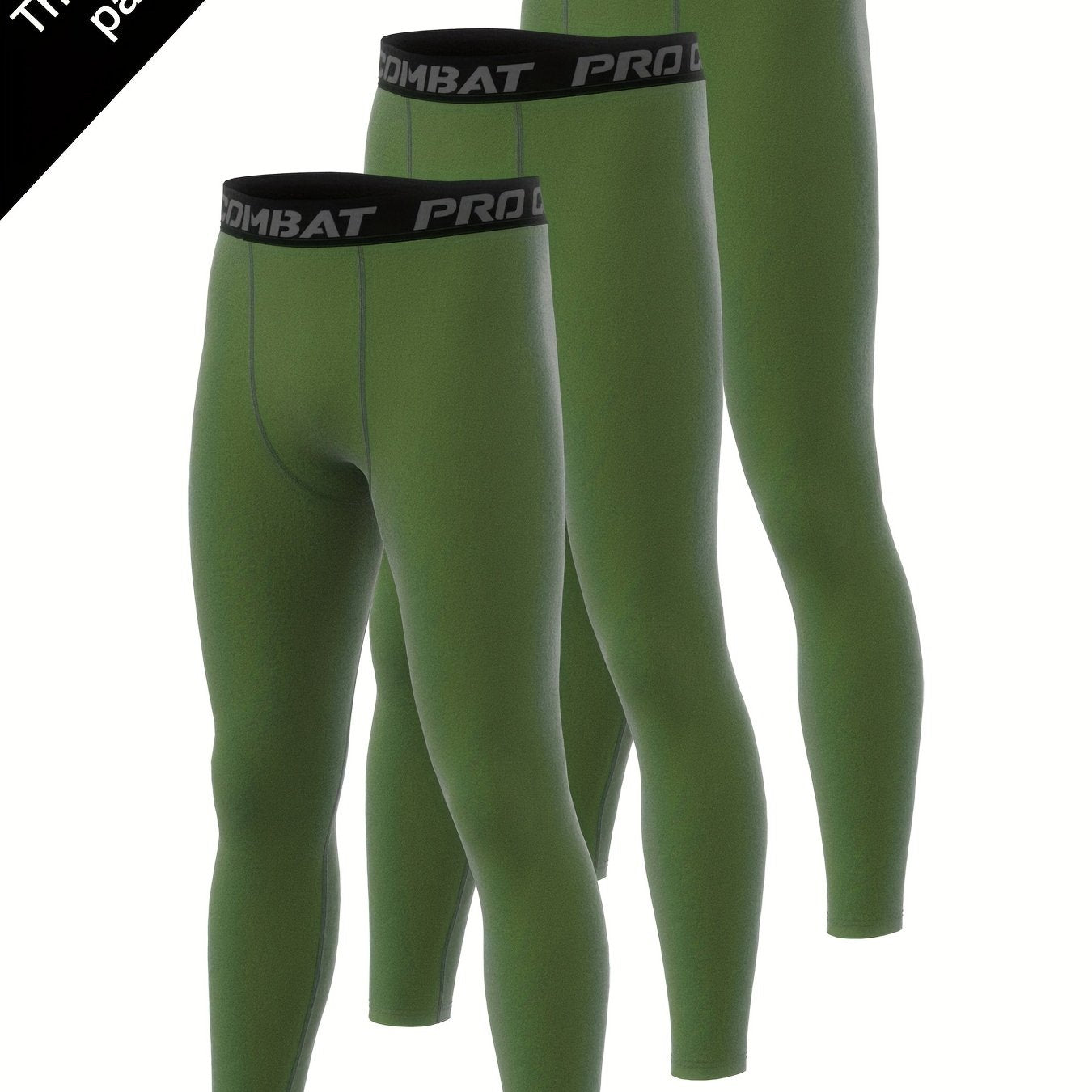 Men's Solid Leggings Active Quick Drying Sports Compression Pants