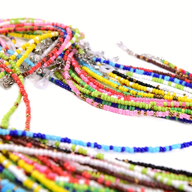 Beaded Glasses Chain Block Glasses Rope Lanyard Neck Strap Glasses Hanging Rope