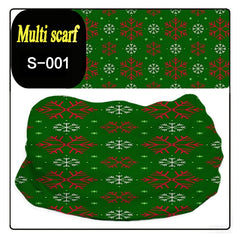 Seamless Sports Mask Neck Gaiter Christmas Print