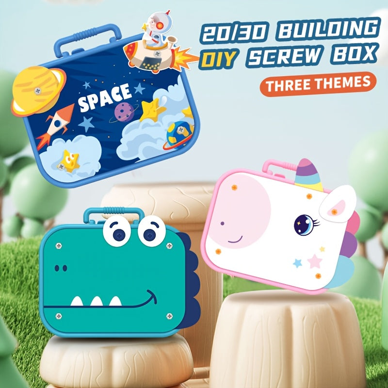 DIY Screw Box Set for Ages 3+ Creative Building Toys