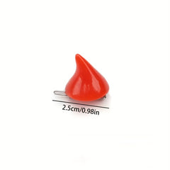 Cartoon Demon Horn Hair Clips for Girls