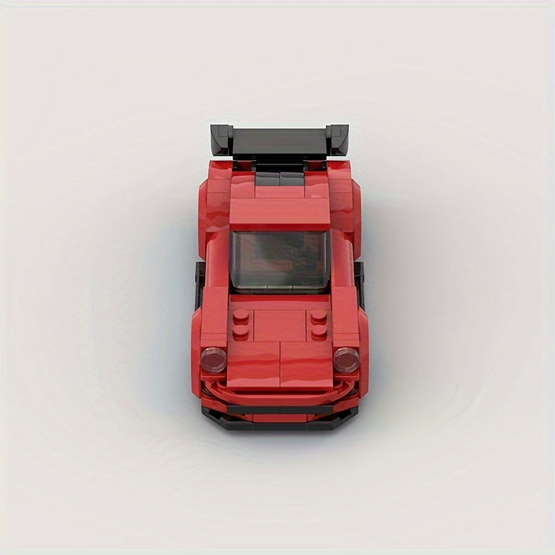 165pcs Classic Red Sports Car Building Blocks Set Educational Model Toy