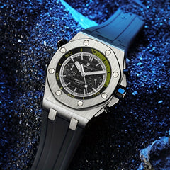 Men's Sports Quartz Watch Alloy Round Wrist Accessory