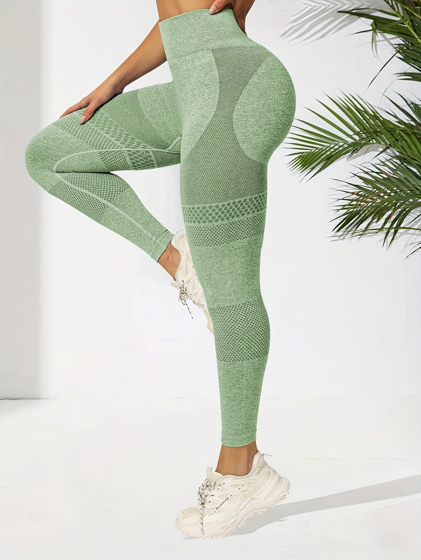 3pcs Seamless High Waist Fitness Leggings Hip Lifting Gym Sports Pants