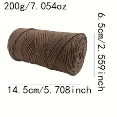 70 Cotton 30 Polyester Braided Rope for Hand Knitting Crocheting Bag