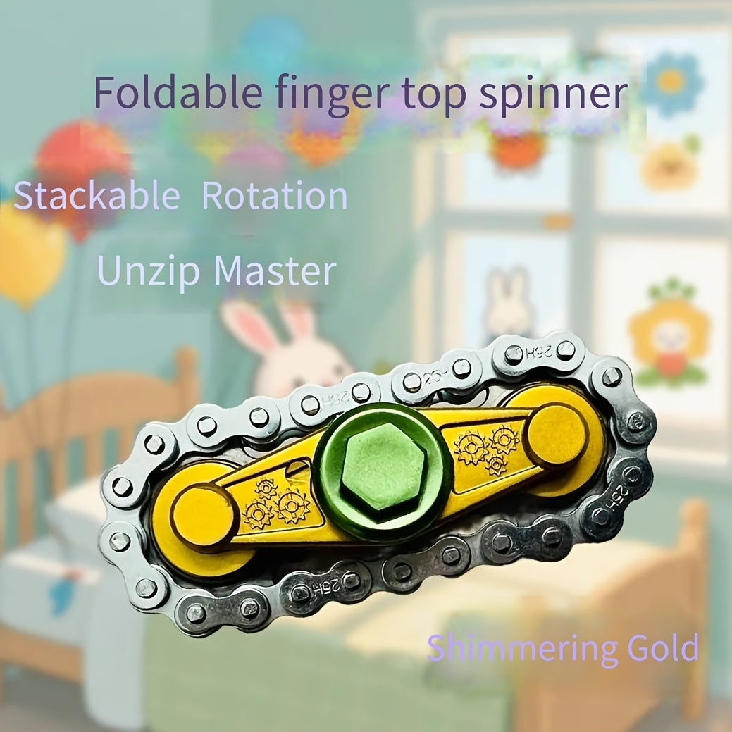 Stackable Metal Chain Fidget Spinner Relax Toy
