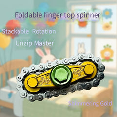 Stackable Metal Chain Fidget Spinner Relax Toy