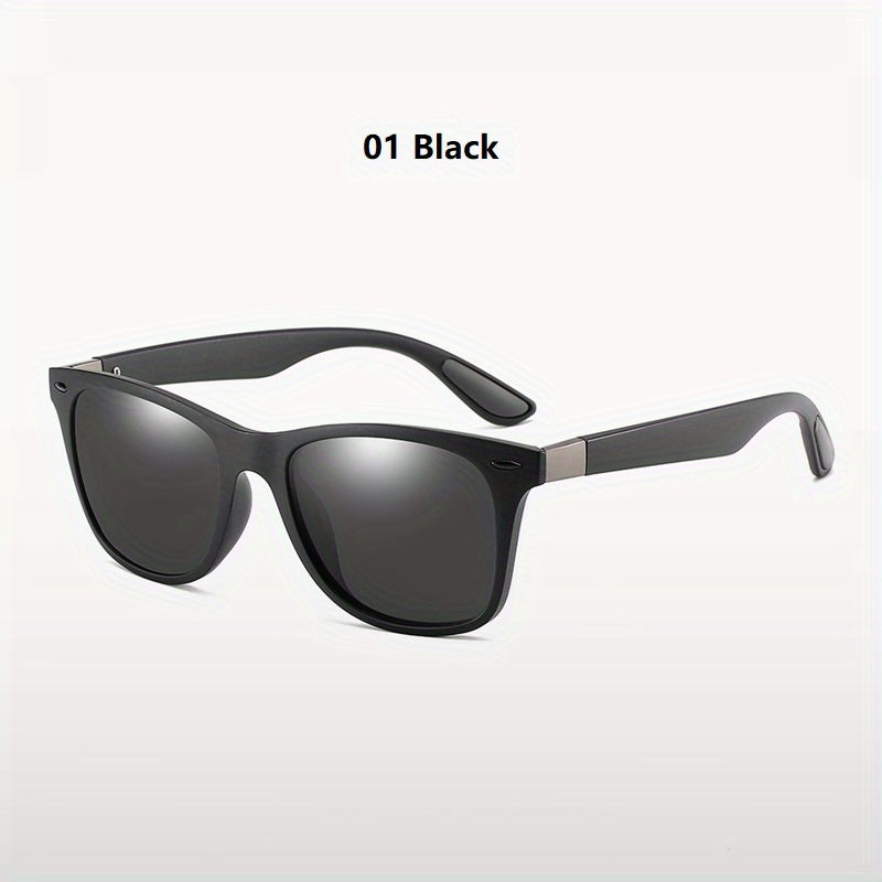 Vintage Polarized Square Sunglasses for Men Women