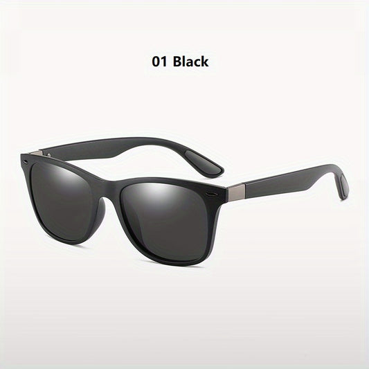 Vintage Polarized Square Sunglasses for Men Women