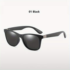 Vintage Polarized Square Sunglasses for Men Women