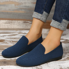 Women's Knitted Sock Loafers Breathable Slip On Shoes