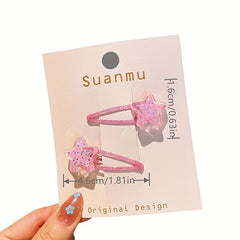 2pcs Mermaid Hair Clip Star Dolphin Hair Clip Headwear