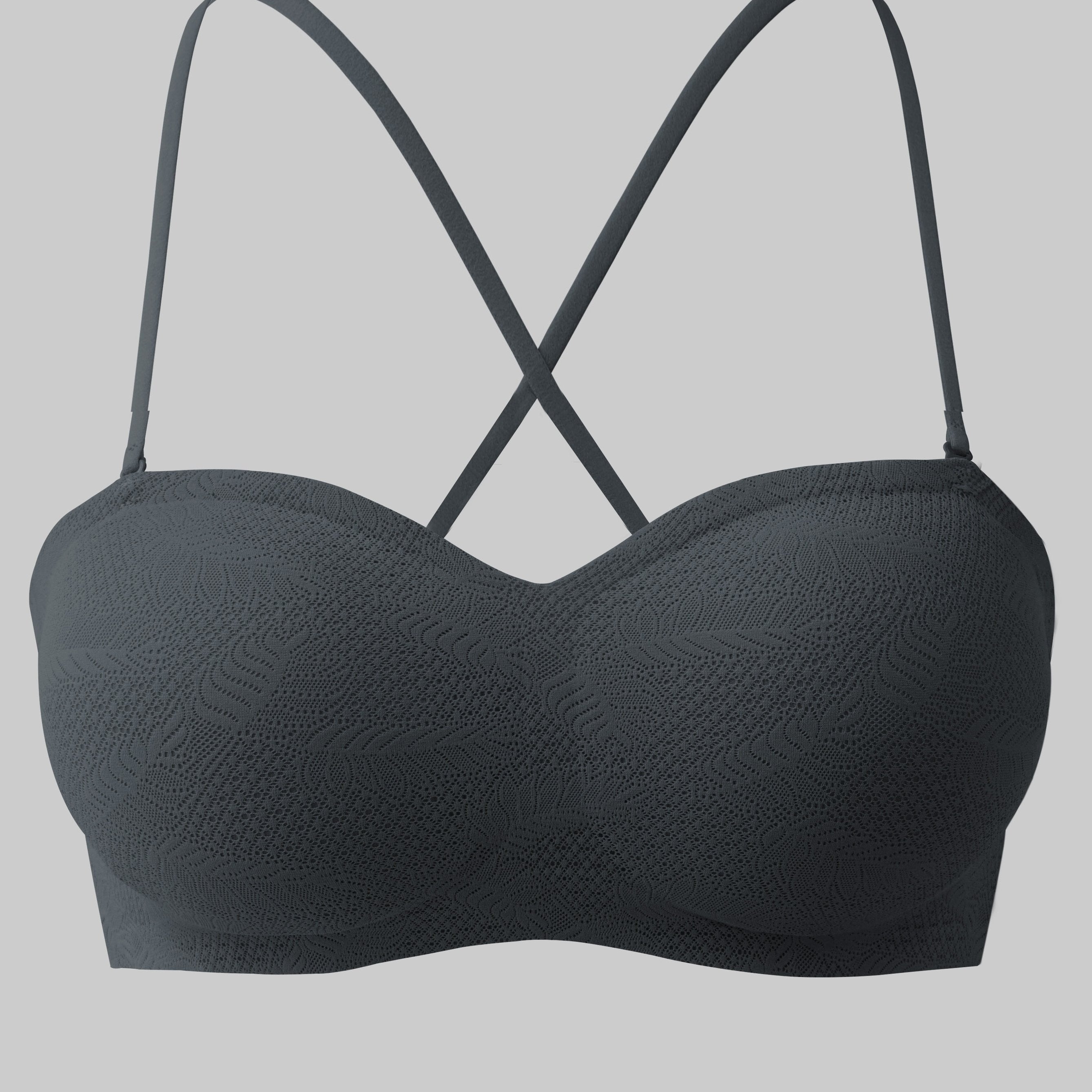 Soft Stretch Bandeau Bra Strapless Comfy Women's Lingerie