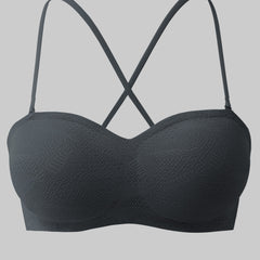 Soft Stretch Bandeau Bra Strapless Comfy Women's Lingerie