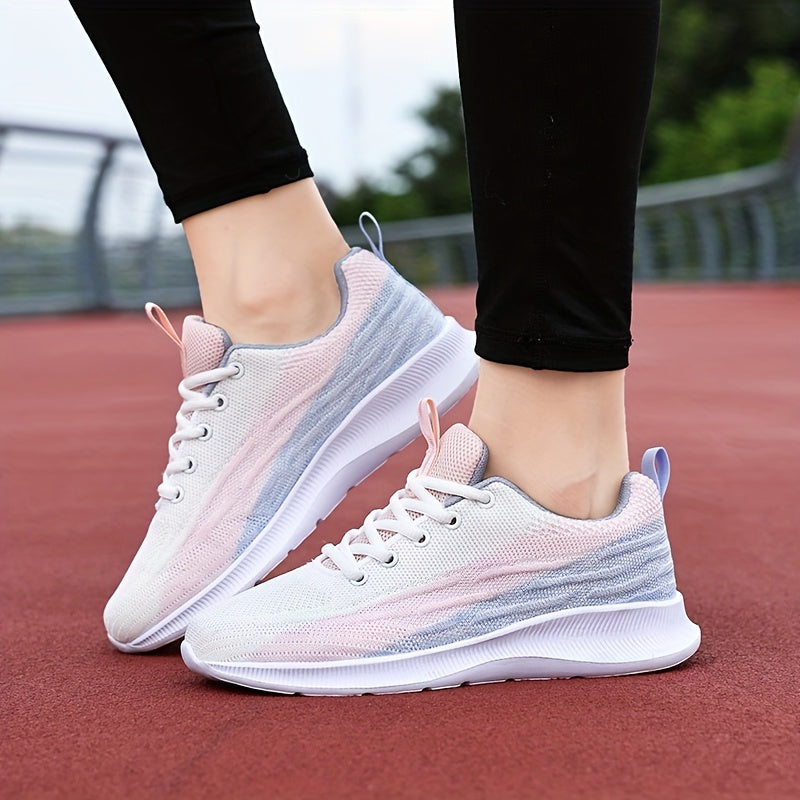 Women's Lightweight Breathable Running Shoes Lace Up Comfort Non Slip Grip