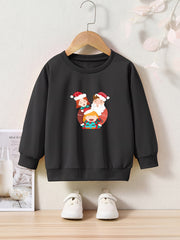 Adorable Christmas Family Crew Neck Sweatshirt Kids Clothes Gift