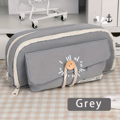 Japanese Style Pencil Case Button Closure