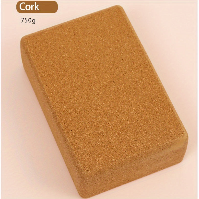 Eco Friendly Cork Yoga Block Deodorant Non Slip Wooden Brick