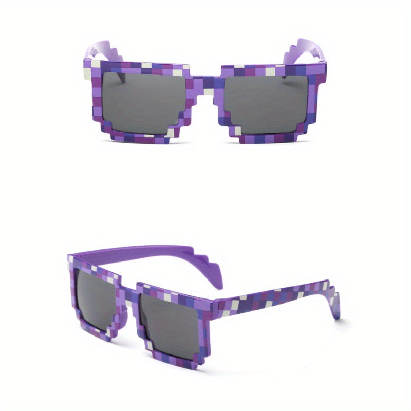 Mosaic Frame Sunglasses UV400 Square Glasses Beach Party Club