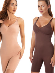 2 Pcs Tummy Control Butt Lifting Bodysuit Slim Fit Shaper Women's Underwear