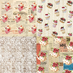 DIY Album Scrapbook Journaling Paper Afternoon Tea Background Paper
