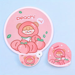 Cartoon Folding Fan Mini Portable Small Round Fan