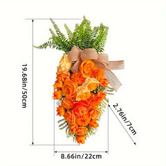 Carrot Flowers Upside Down Tree Spring Decoration