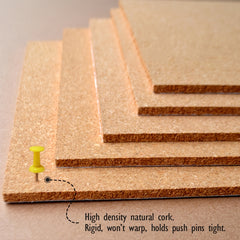 29.97 cm Square Frameless Cork Board, Self-adhesive Decorative Board
