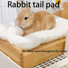 Pet Pad Rabbit Tail Pad Warm Comfortable Nest Pad Guinea Pig Supplies